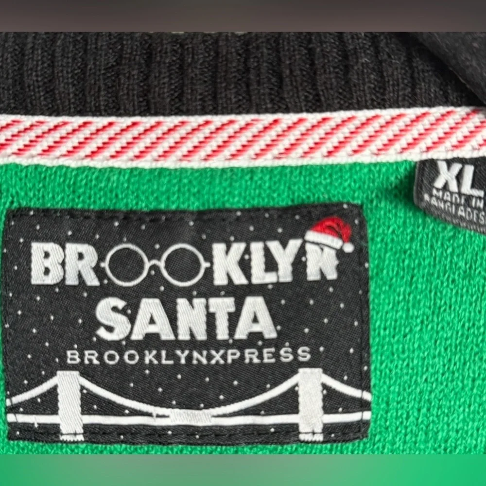Brooklyn Express Holiday Blazed “gingerbread man graphic with 